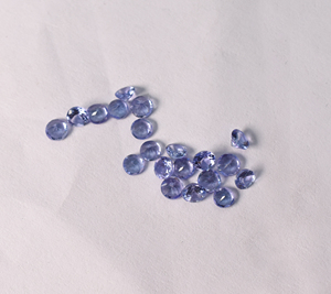 Tanzanita Natural de 3 mm, Corte Redondo, Gema Semipreciosa Suelta Calibrada para Joyería - Product Image 4