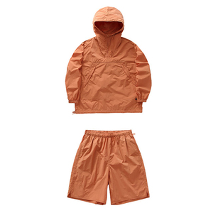 Hot Selling OEM Custom Men's Short <b>Set</b> Premium Quality Nylon Zip Hoodie Shorts New Arrival Windbreaker Short <b>Set</b> - Product Image 6
