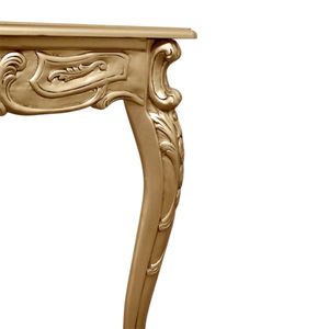 Calista <b>Dining</b> <b>Table</b> Made Of Solid Teak Wood High Quality With Gold Finishing For Indoor Use - Product Image 6
