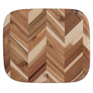 Wooden Chopping Block Rectangle Anti Slip Kitchen <b>Board</b> Solid Wood Chevron Pattern - Product Image 5