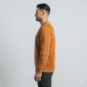 Custom <b>Men's</b> 100% Cotton Winter Fleece Sweatshirt Thermal Print O-neck Long Sleeves <b>Pullover</b> <b>Men</b> Casual Sweatshirts OEM Service - Product Image 4