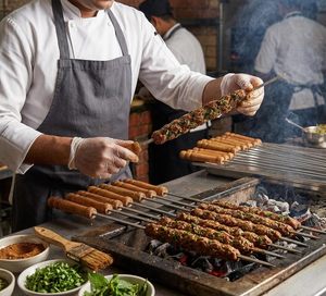 Brochetas para Barbacoa, Palitos de Acero Inoxidable con Mango de Madera para Asar Paneer Tikka, Pollo Tandoori, Seekh Kabab - Product Image 3