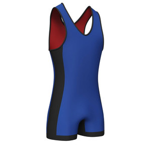 Combinaison de lutte MMA pour homme, coupe classique, bleue, personnalisable, légère, séchage rapide, respirante, extensible, en spandex et polyester - Product Image 2
