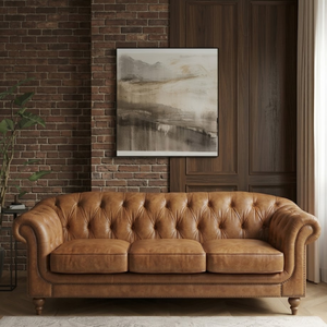 Vietnam Factory Luxury Leather Button Tufted <b>Sofa</b> <b>Bed</b> with Eco-Friendly <b>Foam</b> Cushions Modern 3 Seater for Villa Living Room Deco - Product Image 1