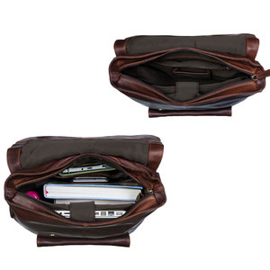 Sacs à dos en cuir coupe-vent et multifonctionnels avec fermeture éclair de protection et plusieurs poches - Product Image 6