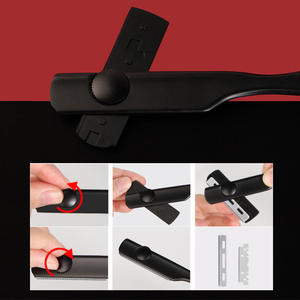 IKZARSA Maquinilla de Afeitar de Una Sola Hoja, Hoja de Acero Inoxidable, Mango Metálico, Herramienta para Afeitar Cuerpo y Cara, Uso Profesional, Color Negro para Hombres - Product Image 4