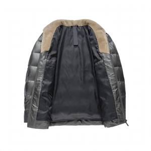 GYM Active Men's High Quality Breathable Windproof Waterproof Quick Dry Polyester Winter Casual <b>Fleece</b> Puffer Wool-<b>Lined</b> <b>Jacket</b> - Product Image 5