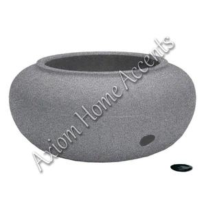 Elegant Metal Garden <b>Hose</b> Pot with Decorative Handles by Axiom Home Accents for Organizing <b>Hoses</b> in the Garden - Product Image 3