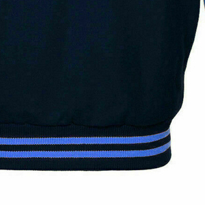 Veste universitaire personnalisée avec logo, manches en cuir, broderie noire, veste de baseball pour couple, veste universitaire pour homme, veste varsity - Product Image 5