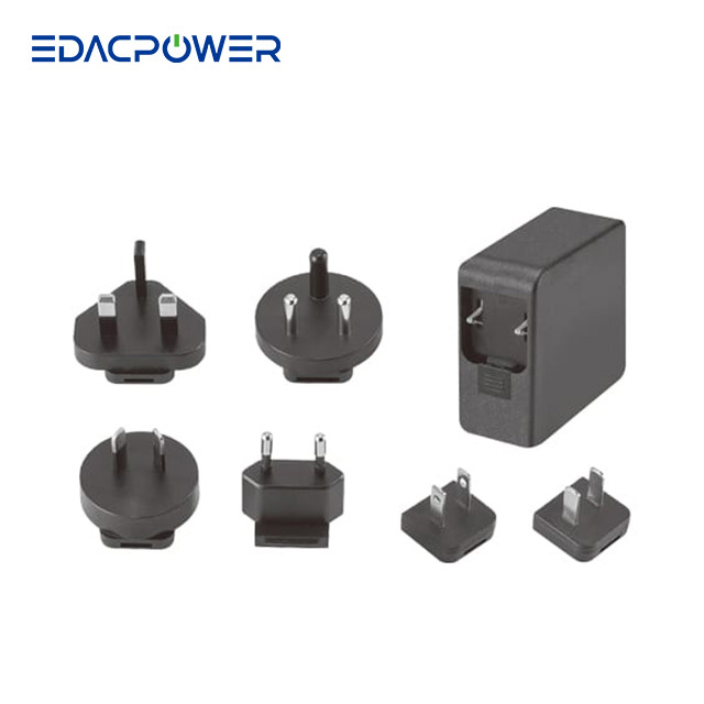EDAC POWER EA1045SGR 27~40V 45W 1.66A Plug-in AC Interchangeable Power Adapters with Efficiency Level VI for ITE Use