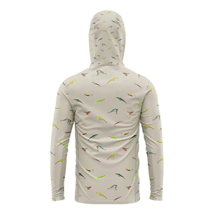 เสื้อฮู้ดดี้ตกปลาผู้ชาย UPF 50 แขนยาว ป้องกันรังสียูวี พิมพ์ลาย สำหรับกิจกรรมกลางแจ้ง ระบายอากาศได้ดี เป็นมิตรกับสิ่งแวดล้อม ป้องกันรังสียูวี - Product Image 3