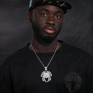 Pendentif Araignée en Moissanite – Pièce Maîtresse Entièrement Sertie – Pendentif Toile d'Araignée de Luxe – Pierres Serties à la Main en Argent Sterling 925 - Product Image 3