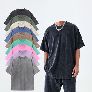 Camiseta Personalizada para Hombre, Estilo Acid Wash, Streetwear, Hip Hop, 100% Algodón, con Logotipo Personalizado, Camisetas Extra Grandes Vintage - Product Image 6