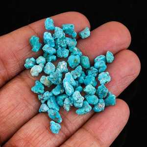 Cuentas de Turquesa Azul, Piedras Preciosas sin Cortar, 3-5mm, Cuentas de Cristal de Turquesa Sueltas para Joyería, Piedras Preciosas Sueltas - Product Image 5
