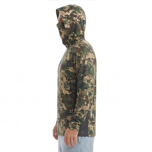 Camisa de Pesca de Manga Larga con Capucha y Protección Facial UPF 50 Anti UV para Hombre - Product Image 6