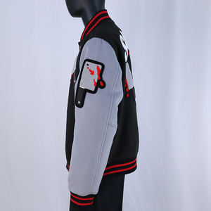 Veste universitaire en chenille brodée de haute qualité, nouveau design, patchwork, streetwear, style cool, très vendue, veste d'hiver - Product Image 4