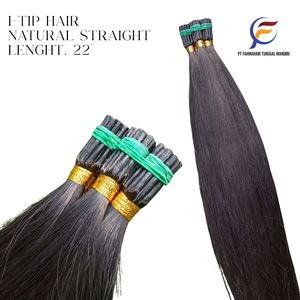 Extensiones de Cabello Remy de Indonesia 100% Naturales, Lisas, de 22 Pulgadas, Cabello Humano Virgen, Densidad Simple/Doble, Color 1B 99J - Product Image 1