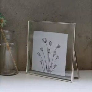 Vintage Metal Glass Hanging Photo <b>Frame</b> Wall Display <b>Picture</b> Holder Home Decor - Product Image 4