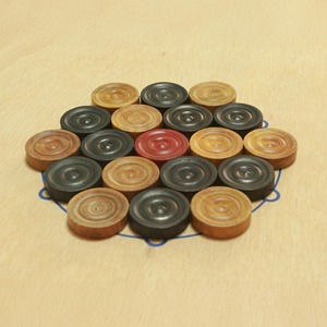 High Quality Different Color Coins 24-Piece Carrom <b>Table</b> <b>Game</b> Set Durable Eco-Friendly Wooden Family Educational Board <b>Game</b> - Product Image 2