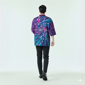 Camiseta Oversize Moderna para Hombre, Diseño de Hombros Caídos, Prenda de Inspiración Urbana, Prenda Esencial de Moda Casual - Product Image 6