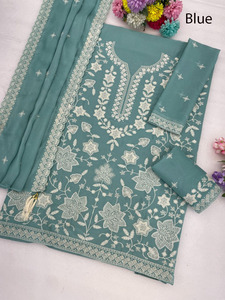 Vestido LARGO DE Anarkali de red de estilo indio tradicional más vendido con Dupatta de diseñador para mujer hermoso vestido de fiesta - Product Image 3