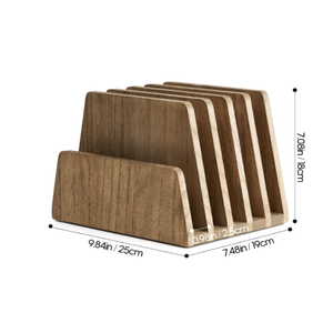 Rustic Design Natural Acacia Wooden Mail <b>File</b> Organizer Desk Organizer for Home Office Wholesale from Vietnam B2B - Product Image 2