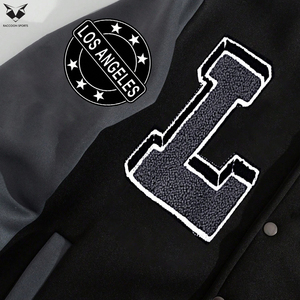 2026 OEM ODM Service Premium Quality Eco-Friendly 100% Polyester Custom Logo Print Unisex Adult Varsity <b>Jackets</b> - Product Image 4