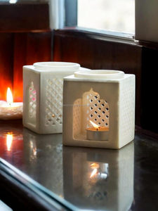 Portavelas Artesanal Ecológico con Incrustaciones de Hueso Fino para Bodas, Eventos Navideños, Tamaño y Color Personalizables, Artesanía Decorativa - Product Image 6