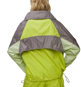 Veste coupe-vent en nylon pour femme, imperméable, respirante, demi-zip, pull-over, logo personnalisé, veste de sport - Product Image 2