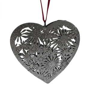 Wholesale Metal <b>Christmas</b> Hanging Ornament Heart Shape With Premium Craftsmanship For Retail Stores <b>Gift</b> Shops - Product Image 5
