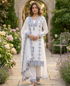 Indian Traditional Salwar Kameez with Dupatta with Embroidery Work for Every Function for Women Fancy wear in Affordable Price - Product Image 1