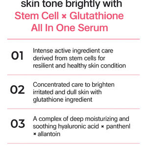 Suero OEM de Marca Privada con Células Madre y Glutatión, Todo en Uno, con Péptidos, Iluminador, Calmante y Reparador de la Barrera Cutánea para Piel Sensible - Product Image 3