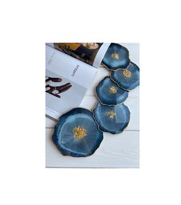 Posavasos de Resina Floral Hecho a Mano con Flores Secas Naturales Incrustadas, Accesorio Decorativo para el Hogar y la Cocina - Product Image 3