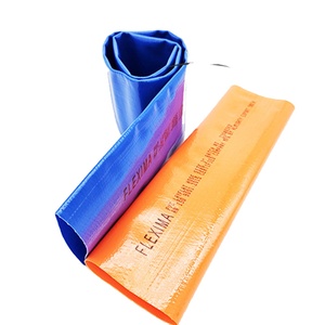 Tuyau flexible industriel FLEXIMA haute pression 6 bars pour irrigation agricole, pompage d'eau, bleu orange, 5 pouces PVC - Product Image 5