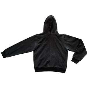 เสื้อฮู้ดซิปสีดำพรีเมียมบุขนเทียมที่ฮู้ด หนานุ่ม อุ่นสบายสำหรับฤดูหนาว มีโลโก้ด้านหน้า สำหรับผู้ชายและผู้หญิง - Product Image 2