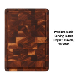 Tabla de Cortar de Madera Maciza de Acacia Premium de 40 mm de Grosor, Tabla de Cocina Tipo Butcher Block, Proveedor OEM - Product Image 3