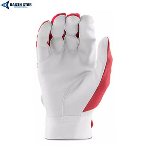 Gants de frappe de baseball unisexes pour adultes, en cuir/cuir synthétique, personnalisables en couleur/taille, légers, confortables, avec fermeture à crochet. - Product Image 4