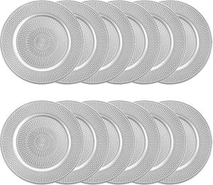 Assiette de présentation en verre miroir, vaisselle ronde haut de gamme pour la décoration de banquets de mariage - Product Image 2