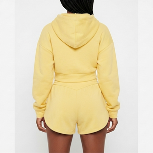 Shorts OEM pour femmes, été, fins, amples, décontractés, grande taille, jambes larges, taille haute, en coton molletonné, athlétiques, fitness, course à pied, respirants - Product Image 6