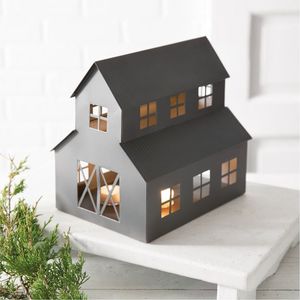 Modern Metal House Candle Holder <b>Set</b> - Decorative Tealight <b>Lantern</b> for Home Decor - Industrial Iron Votive Holder Wholesale - Product Image 6