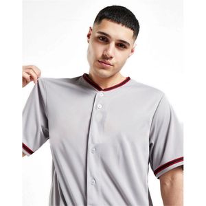 Camiseta de Béisbol Blanca para Hombre, Personalizable con Logotipo, con Botones, Tela Tackle Twill, Sin Mangas, Antibacteriana, 100% Poliéster, Uniforme Deportivo - Product Image 6