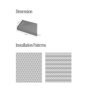 Panneau mural en plastique géométrique, design 3D, insonorisant, décoration intérieure, style contemporain minimaliste - Product Image 3