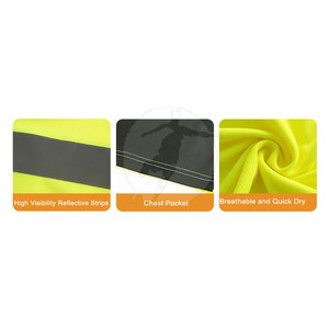 Custom <b>Long</b> <b>Sleeve</b> High Visibility Workwear Lightweight Fabric Reflective Detail Comfortable For Operations Safety Shirt - Product Image 6