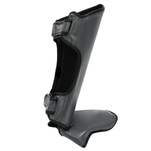 Espinilleras de Cuero PU Negro con Cierre de Velcro para Protección Deportiva en Adultos, Ligeras, para Uso en Todas las Estaciones - Product Image 5