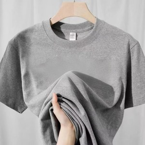 เสื้อยืดคอกลมแขนสั้นทรงโอเวอร์ไซส์ คุณภาพสูง ผ้าฝ้าย 100% ราคาโรงงาน ผู้ผลิต รับสกรีนโลโก้ เสื้อยืดเรียบๆ แบบยูนิเซ็กส์ สำหรับผู้ชาย - Product Image 6
