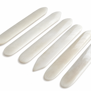 Polished Carved Bone <b>Folder</b> Burnishing Tool for Bookbinding Scrapbooking Paper Folding Leather and Craft Projects-Waterproof - Product Image 1