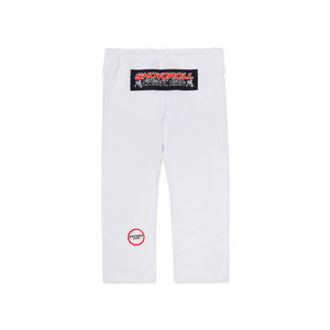 Venta al por mayor, entrega rápida, Kimono de Jiu-Jitsu Brasileño 100% algodón, conjunto de uniforme BJJ para hombre y mujer, peso medio, color blanco - Product Image 4
