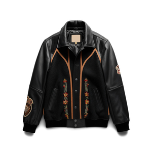 top Quality Letterman Varsity <b>Jackets</b> Wool Body Genuine Leather Sleeves Winter Wear <b>Smart</b> and Stylish <b>Men's</b> <b>Jacket</b> - Product Image 6