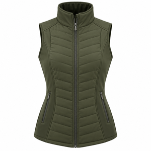 Gilet d'équitation OEM élégant pour femmes, veste d'équitation sans manches en polyester, élasthanne et nylon - Product Image 1