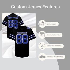 Fabricante Profesional de Camisetas de Fútbol Americano, Malla de Poliéster, Logotipo Personalizado Bordado, Transpirable, Calidad Premium, Venta al Por Mayor - Product Image 3
